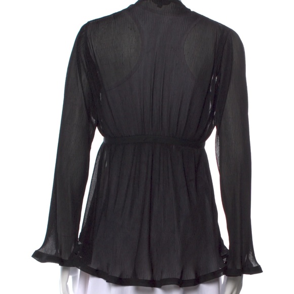 La Perla V-Neck Long Sleeve Blouse - Picture 2 of 3